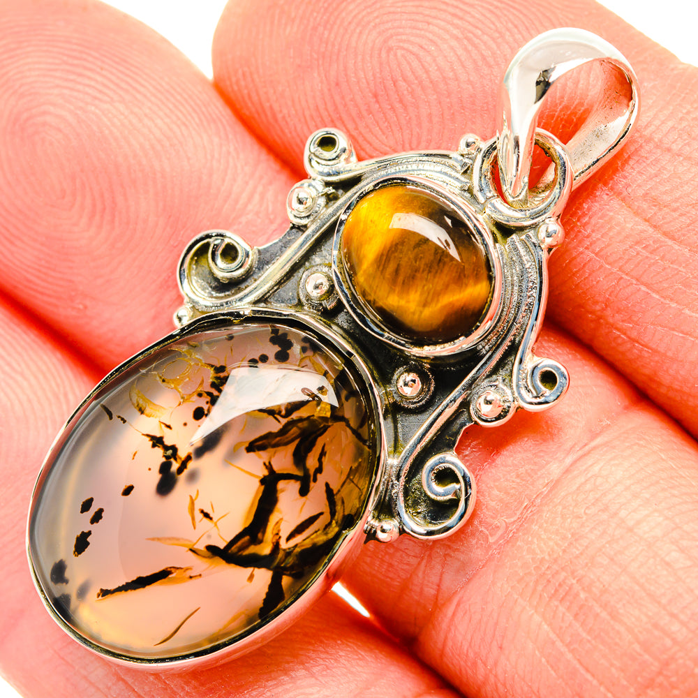 Montana Agate Pendants handcrafted by Anasilvercos - PD30580