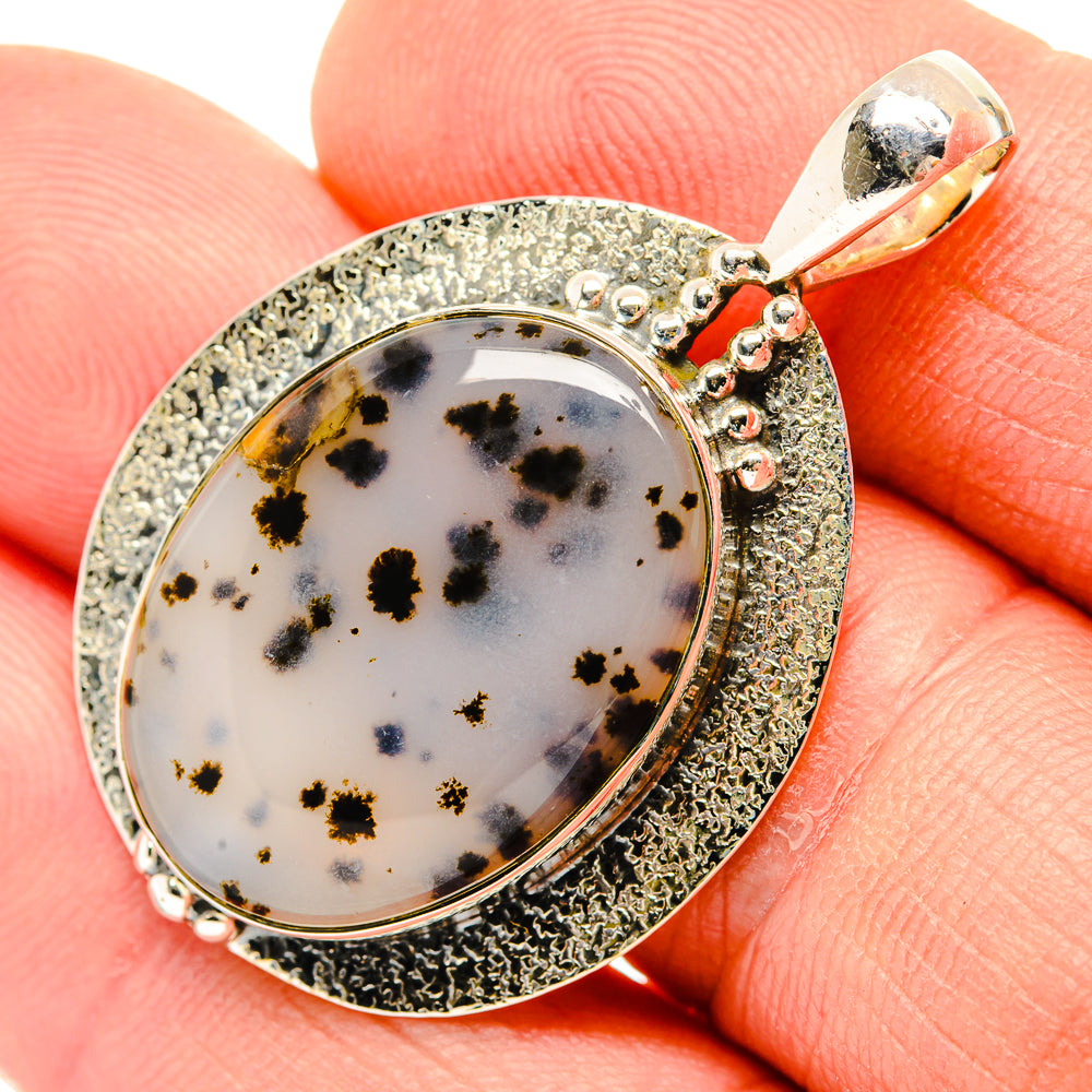 Dendritic Opal Pendants handcrafted by Anasilvercos - PD30599