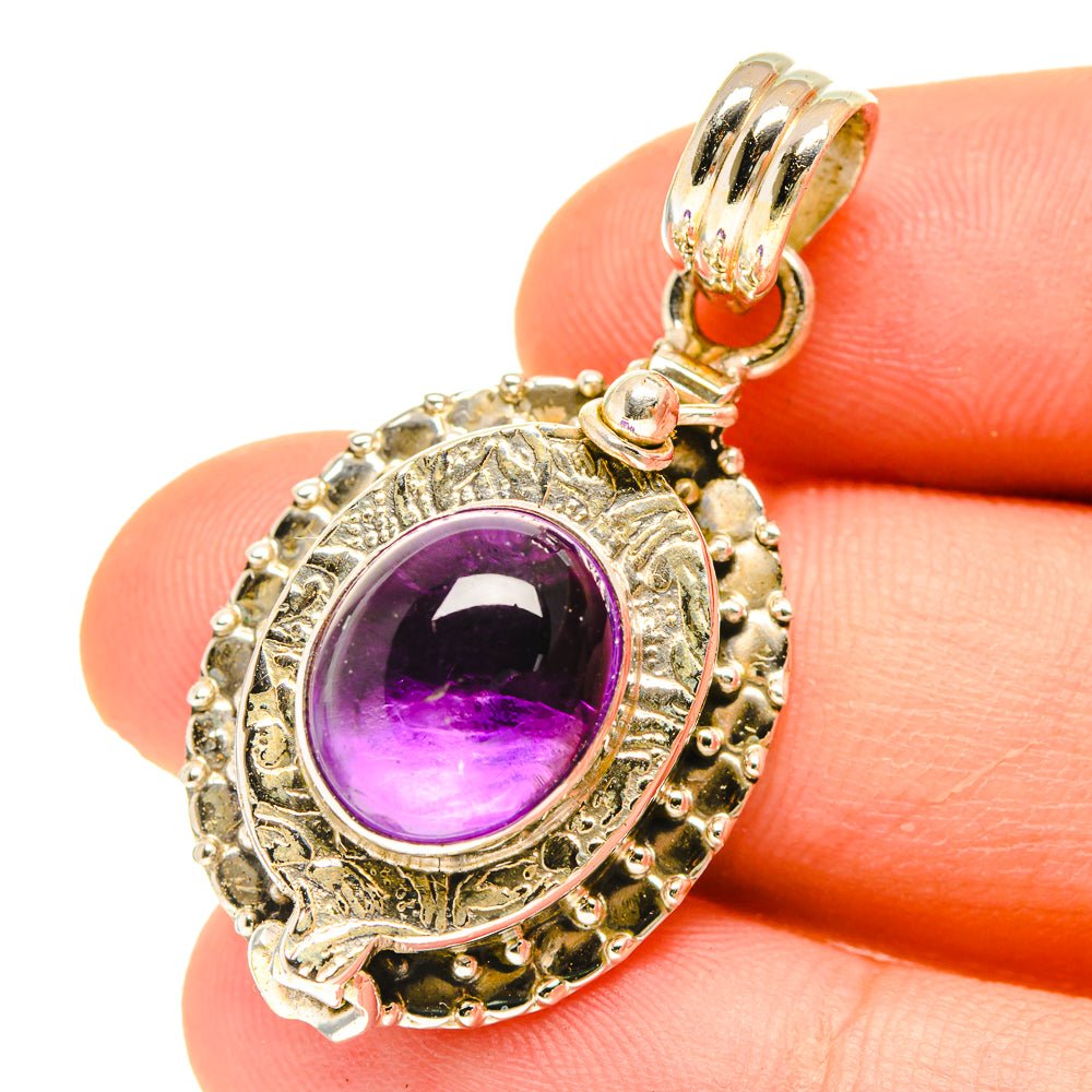 Amethyst Pendants handcrafted by Anasilvercos - PD3061