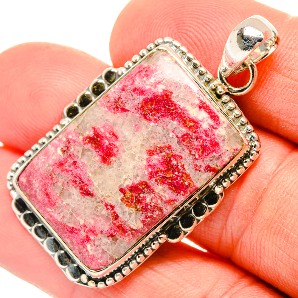 Thulite Pendants handcrafted by Anasilvercos - PD30610
