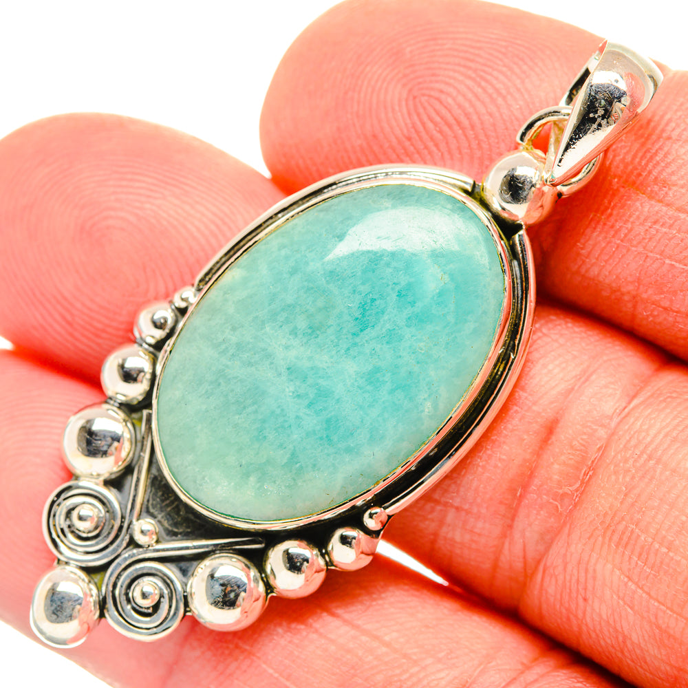 Amazonite Pendants handcrafted by Anasilvercos - PD30618