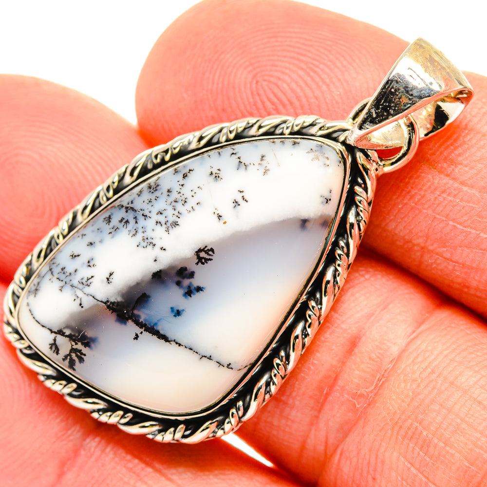 Dendritic Opal Pendants handcrafted by Anasilvercos - PD30624