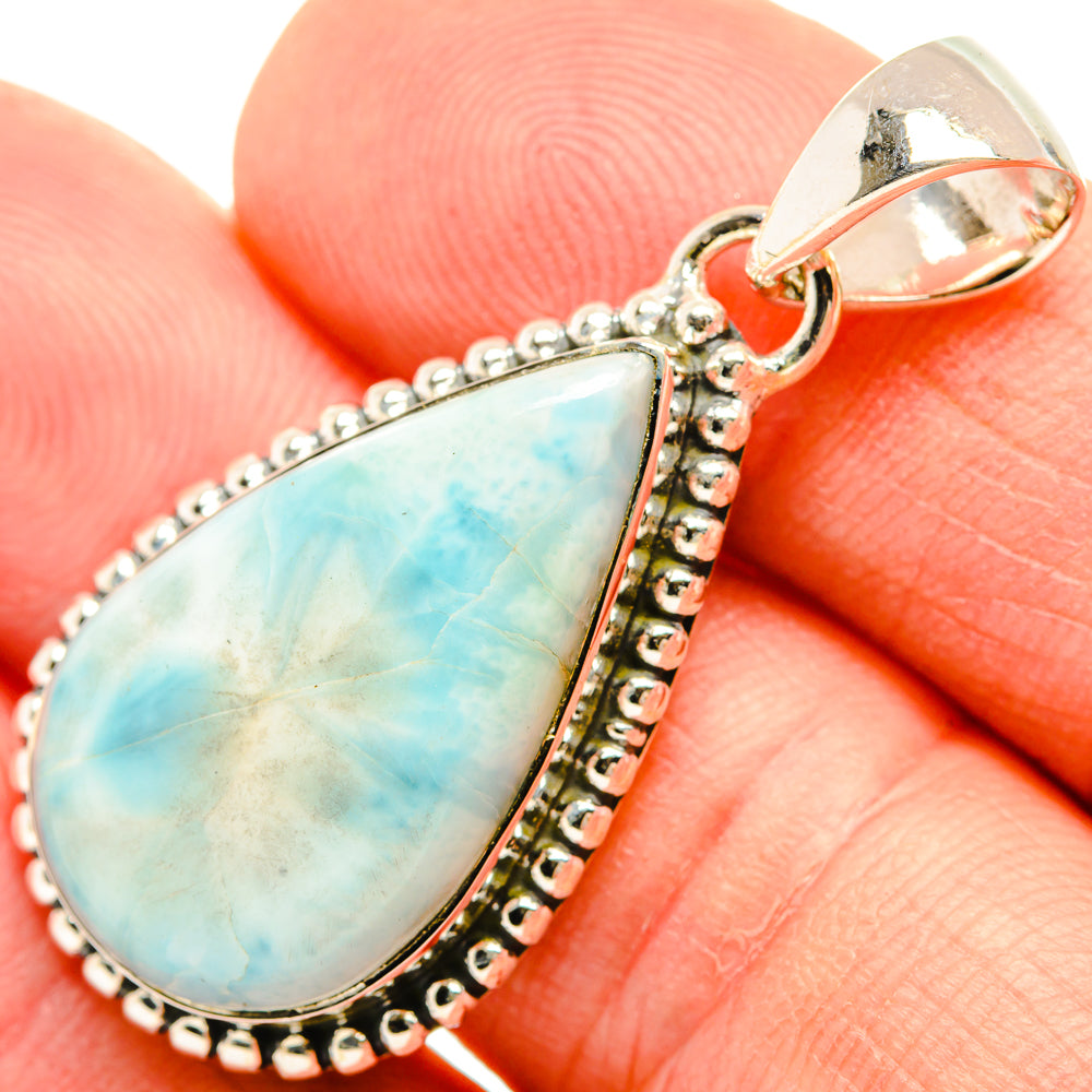 Larimar Pendants handcrafted by Anasilvercos - PD30632