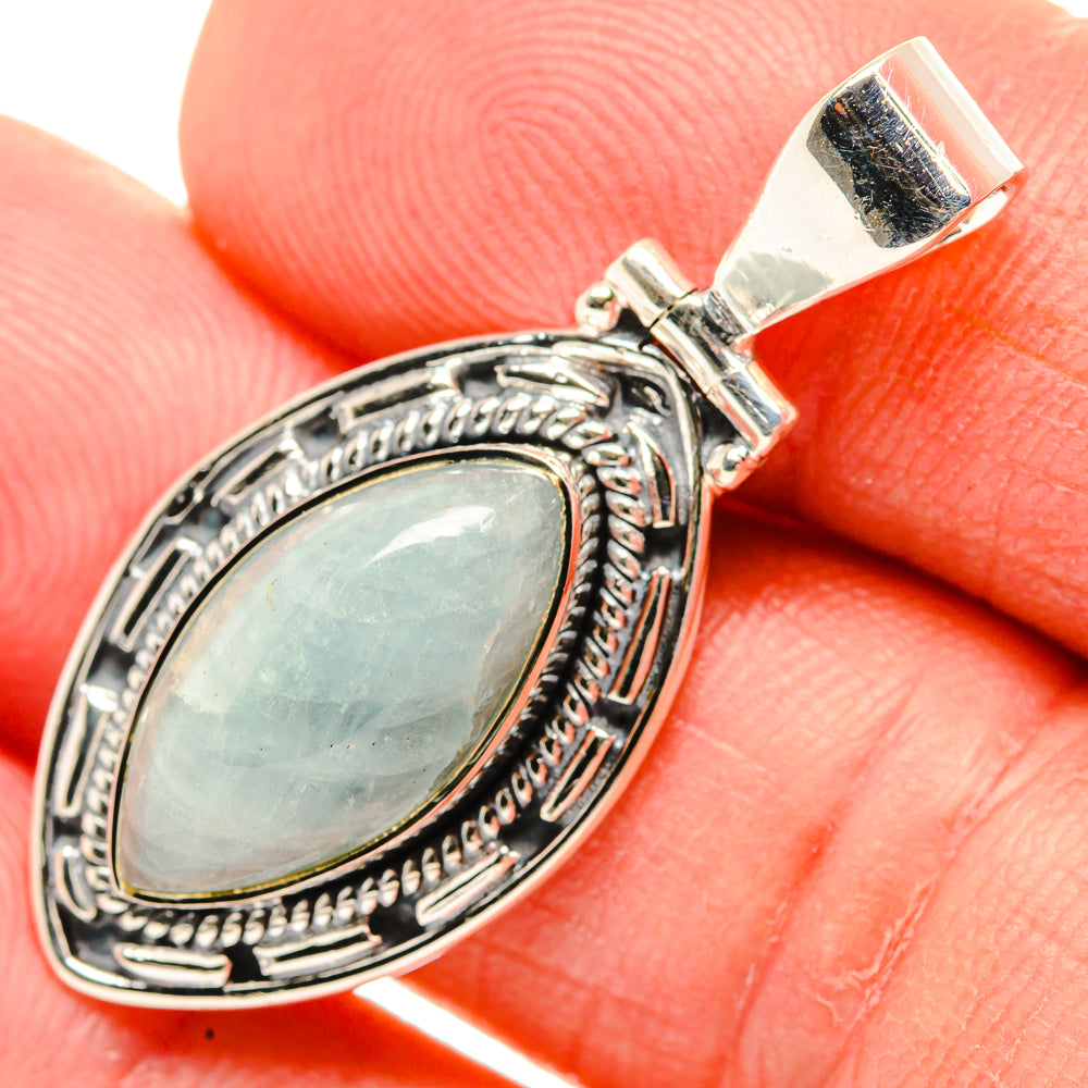 Aquamarine Pendants handcrafted by Anasilvercos - PD30641