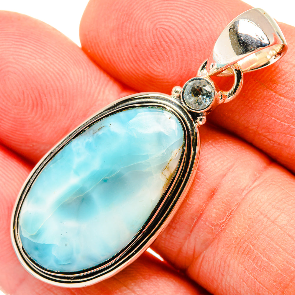 Larimar Pendants handcrafted by Anasilvercos - PD30642