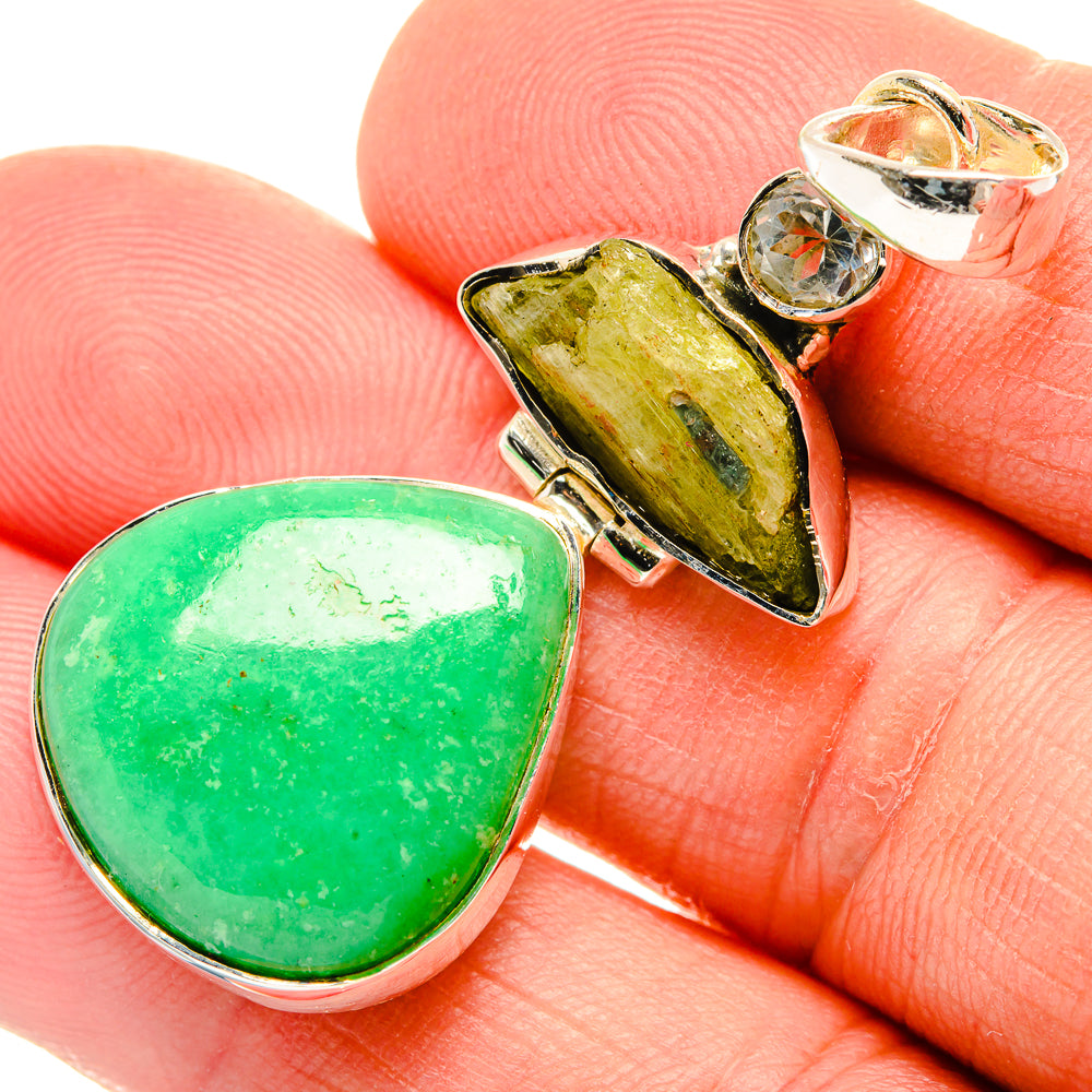 Amazonite Pendants handcrafted by Anasilvercos - PD30654