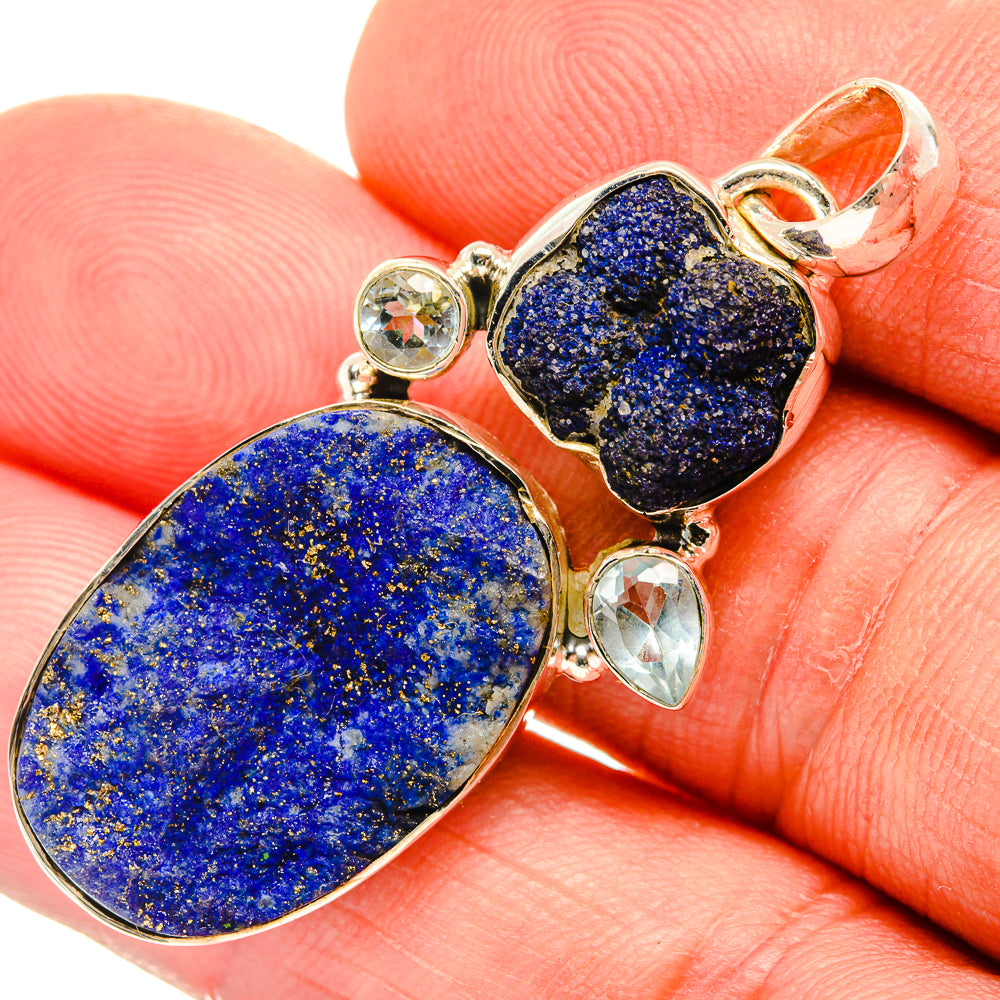 Lapis Lazuli Pendants handcrafted by Anasilvercos - PD30657