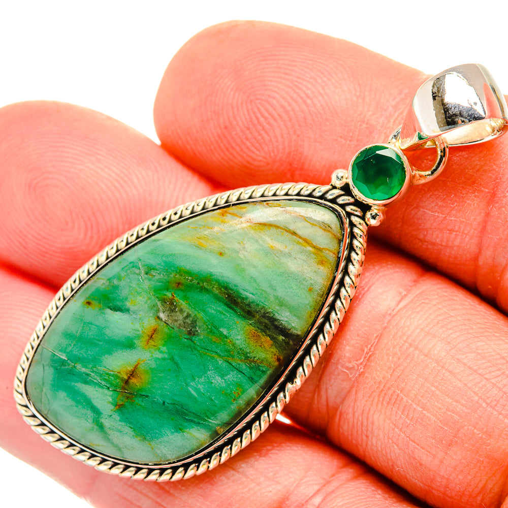 Peruvian Opal Pendants handcrafted by Anasilvercos - PD30665