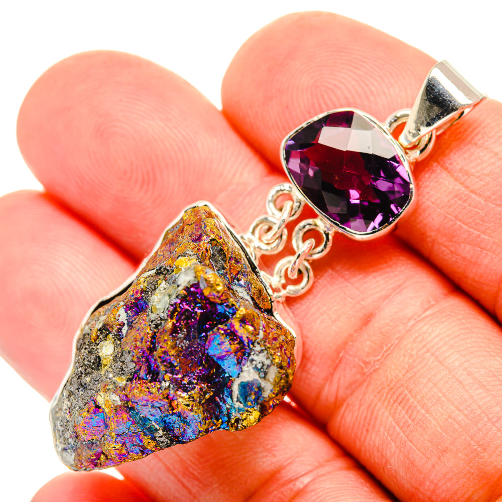 Titanium Druzy Pendants handcrafted by Anasilvercos - PD30672