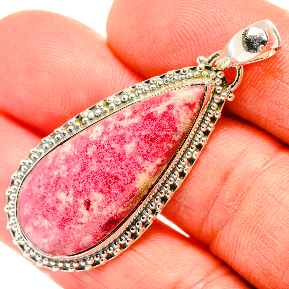 Thulite Pendants handcrafted by Anasilvercos - PD30676