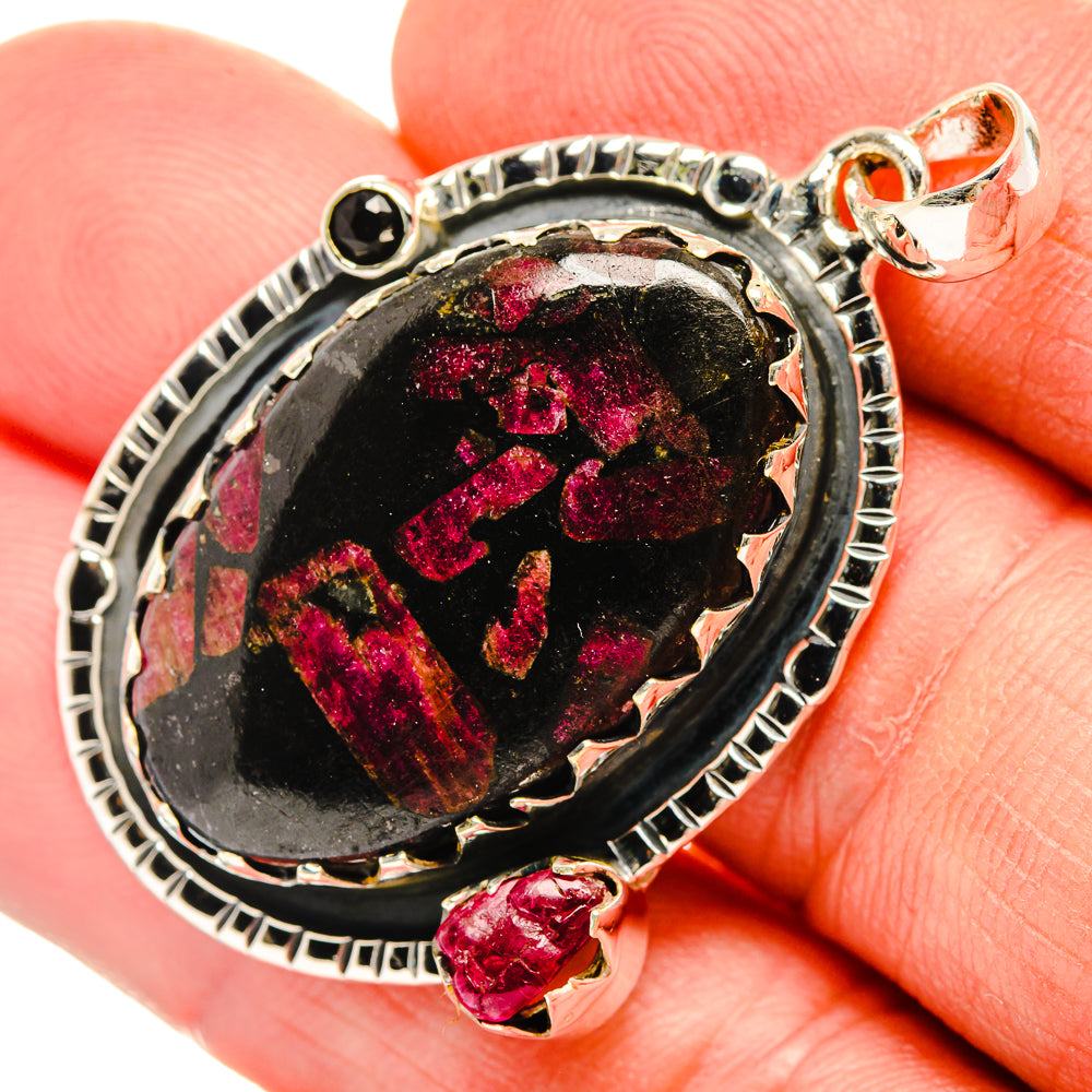 Russian Eudialyte Pendants handcrafted by Anasilvercos - PD30677