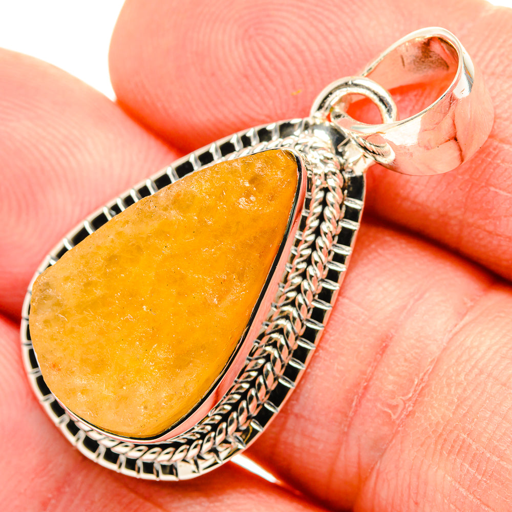 Lemon Jasper Pendants handcrafted by Anasilvercos - PD30701