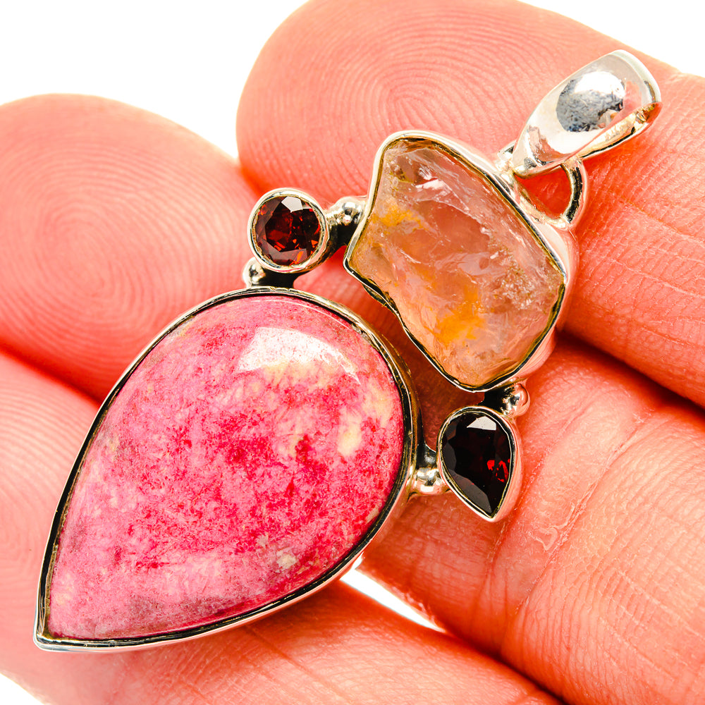 Thulite Pendants handcrafted by Anasilvercos - PD30709