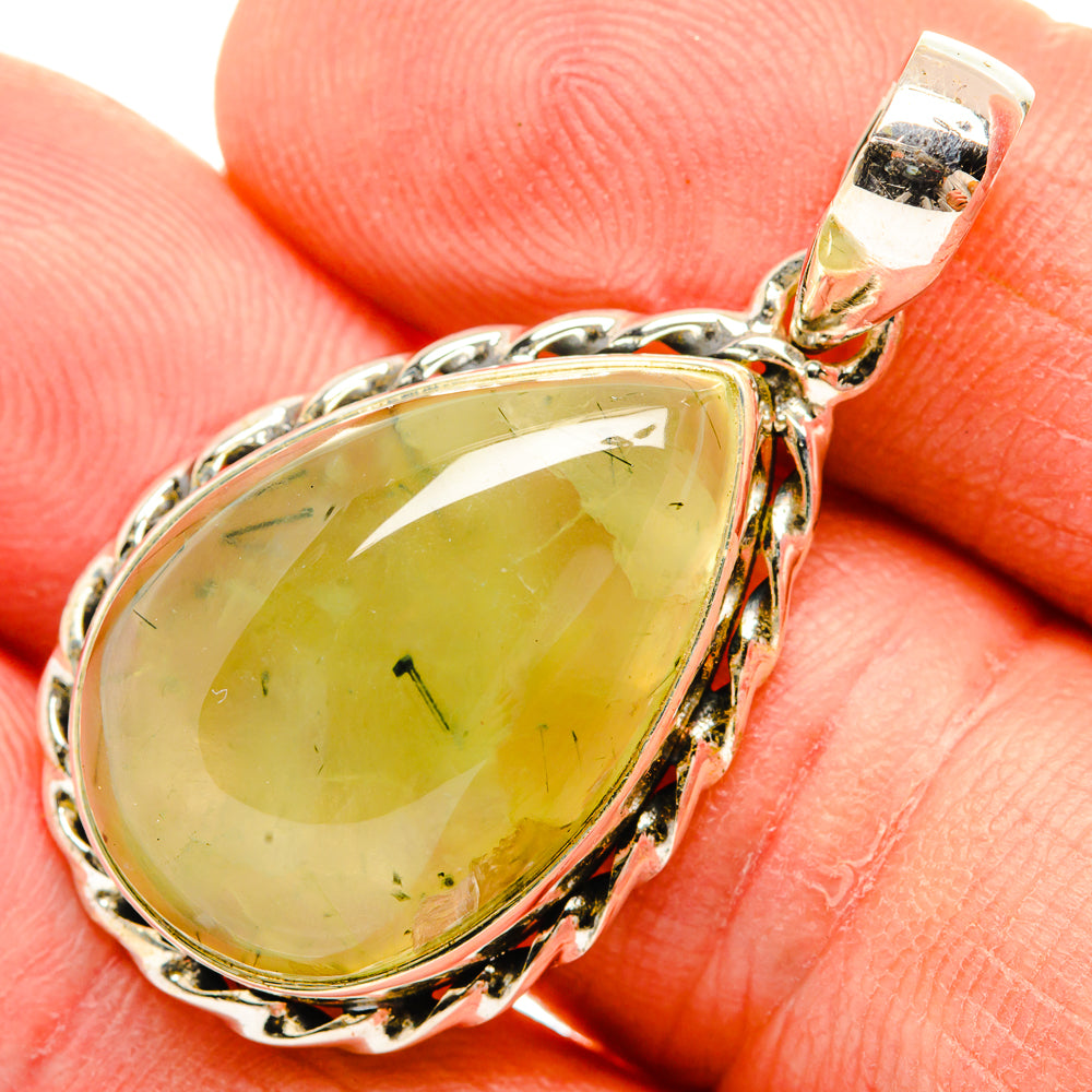 Prehnite Pendants handcrafted by Anasilvercos - PD30717