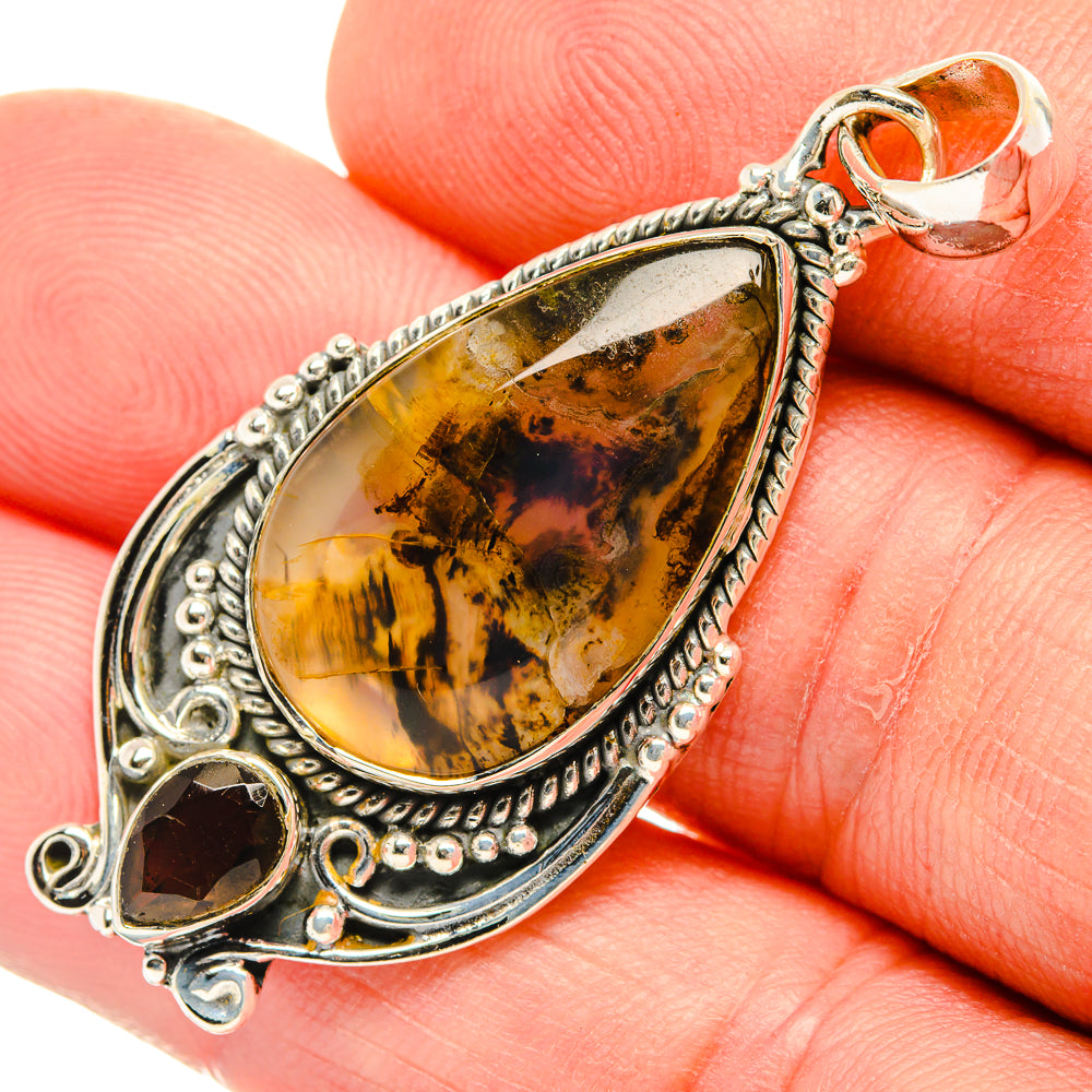 Montana Agate Pendants handcrafted by Anasilvercos - PD30722