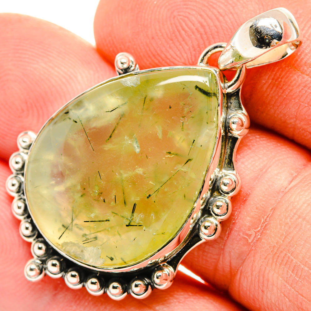 Prehnite Pendants handcrafted by Anasilvercos - PD30738