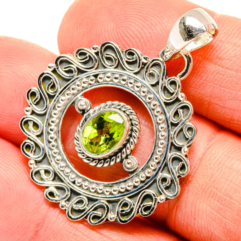 Peridot Pendants handcrafted by Anasilvercos - PD30740