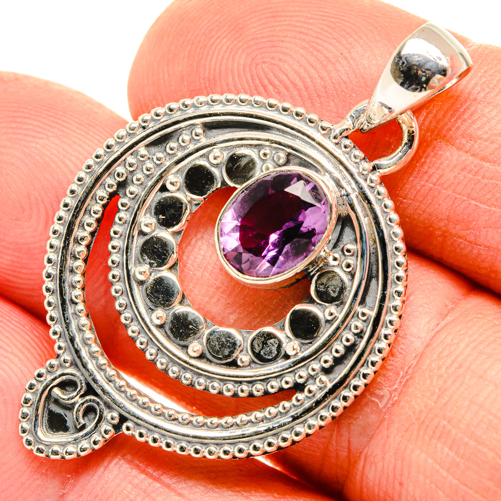 Amethyst Pendants handcrafted by Anasilvercos - PD30742