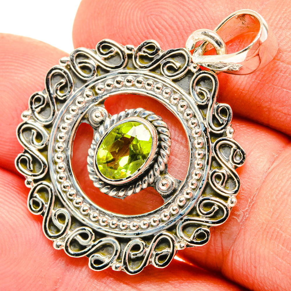 Peridot Pendants handcrafted by Anasilvercos - PD30746