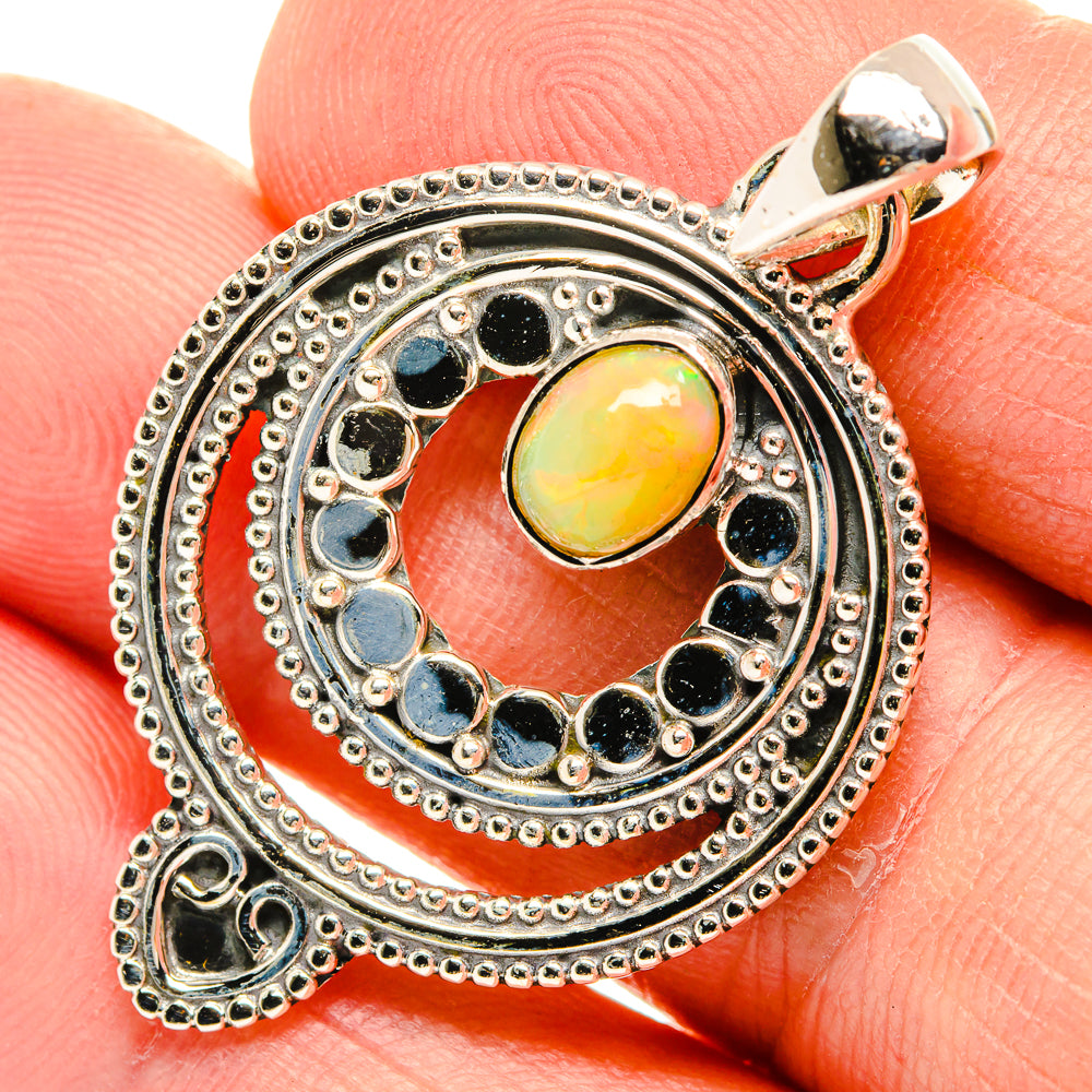 Ethiopian Opal Pendants handcrafted by Anasilvercos - PD30751
