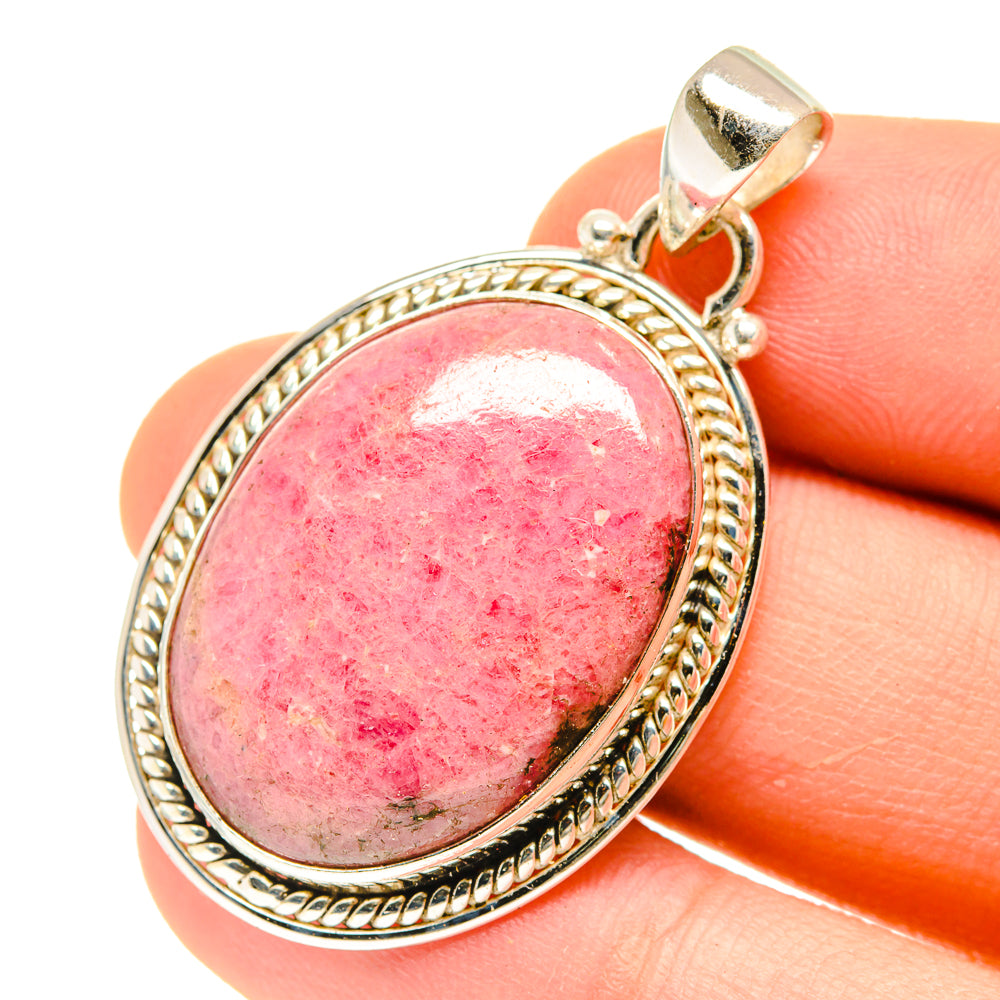Rhodonite Pendants handcrafted by Anasilvercos - PD3076
