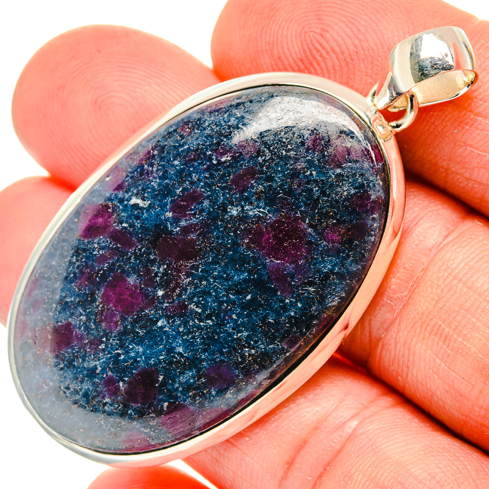 Ruby Fuchsite Pendants handcrafted by Anasilvercos - PD30764