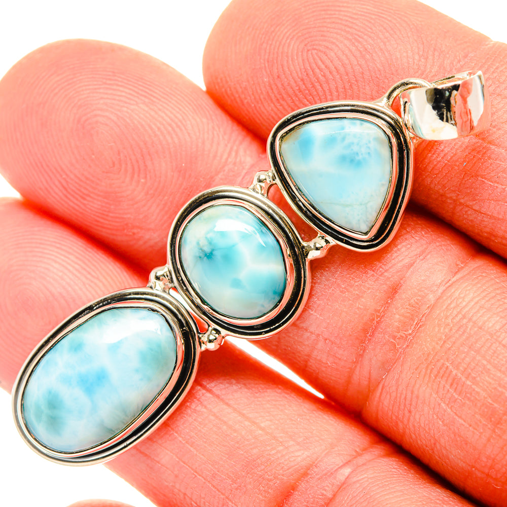 Larimar Pendants handcrafted by Anasilvercos - PD30772