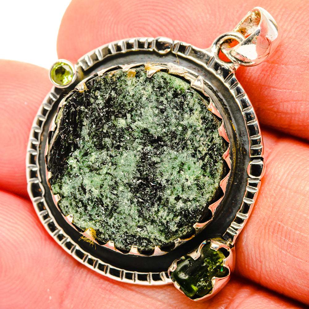 Green Fuchsite Pendants handcrafted by Anasilvercos - PD30777