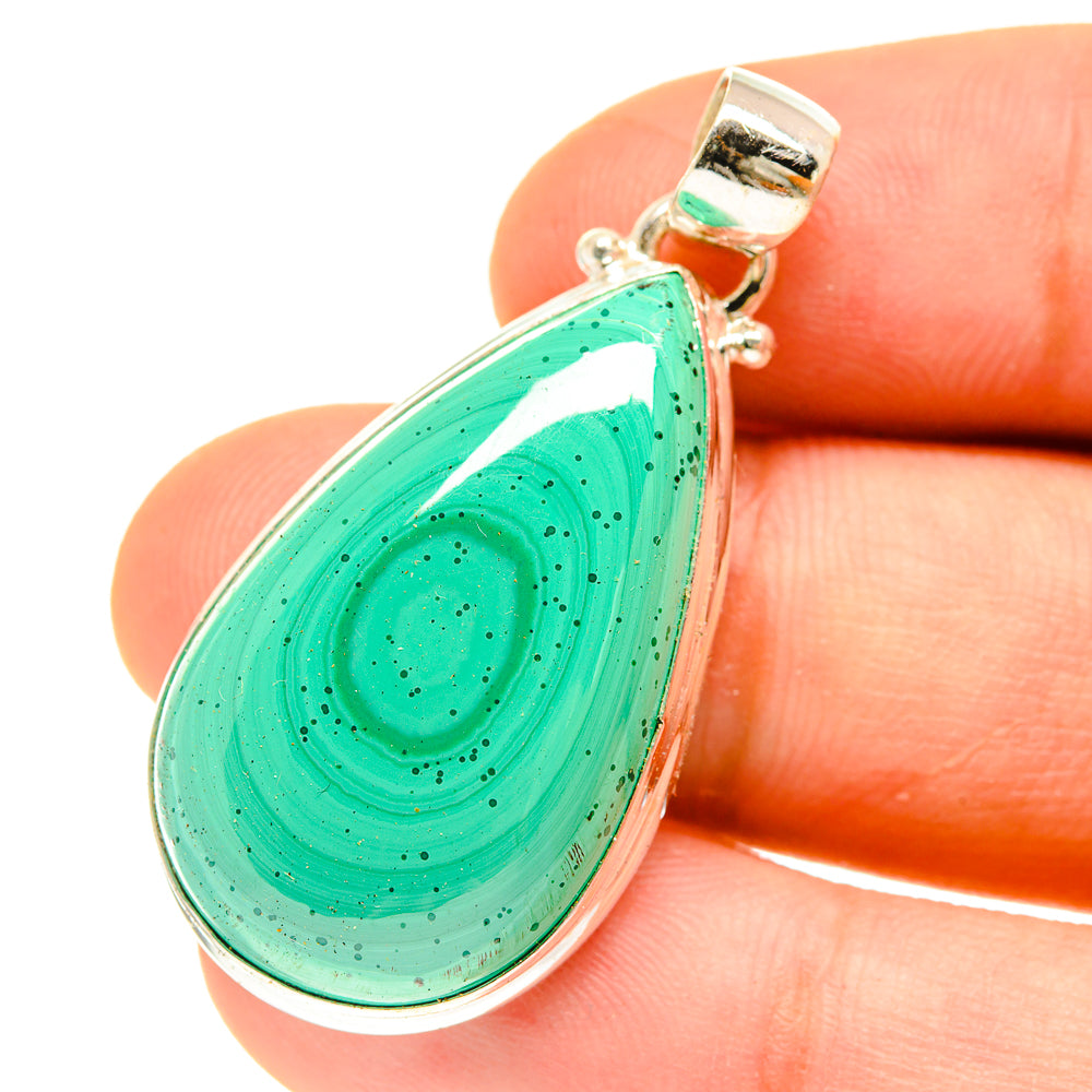 Malachite Pendants handcrafted by Anasilvercos - PD3078