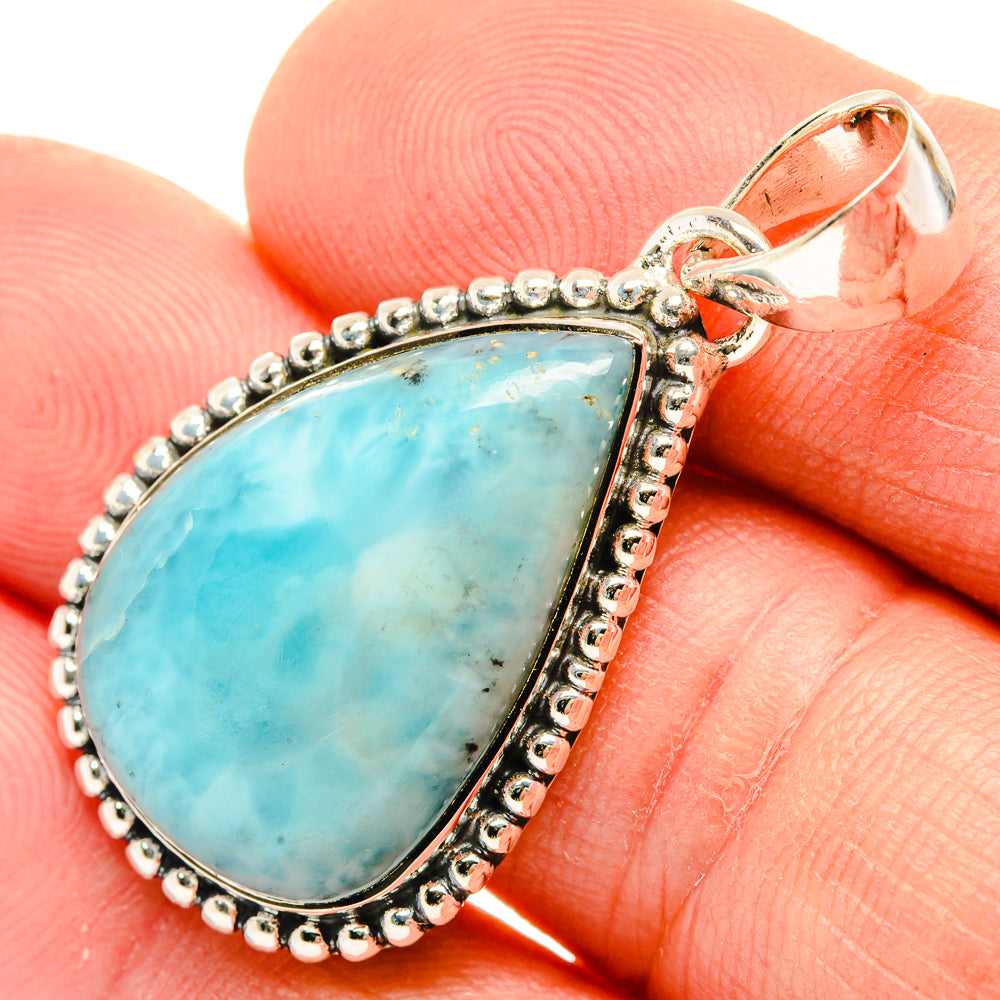 Larimar Pendants handcrafted by Anasilvercos - PD30781