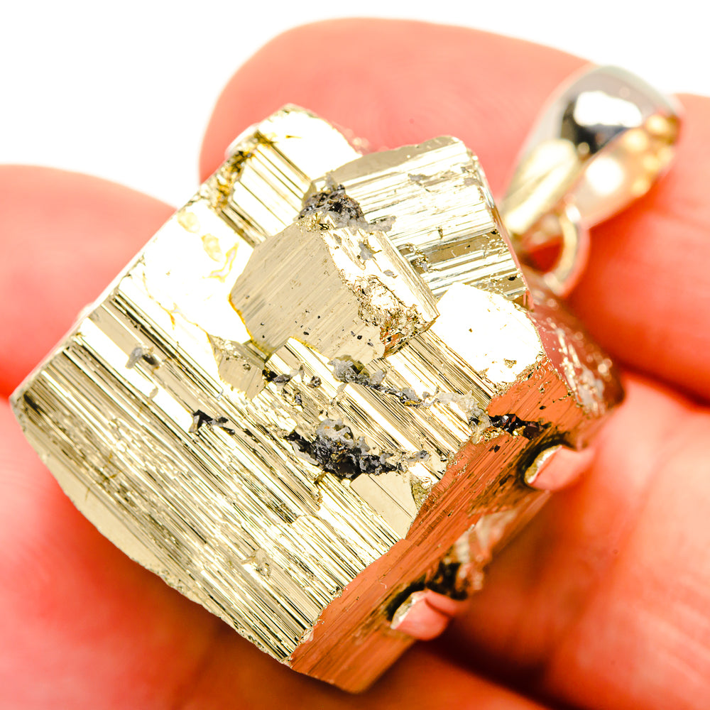 Pyrite Pendants handcrafted by Anasilvercos - PD30792