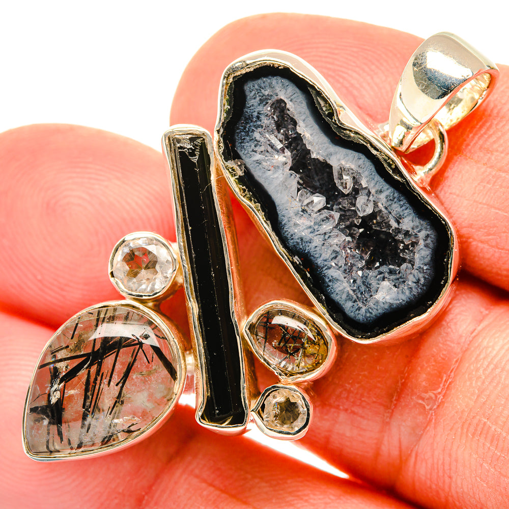 Coconut Geode Slice Pendants handcrafted by Anasilvercos - PD30793