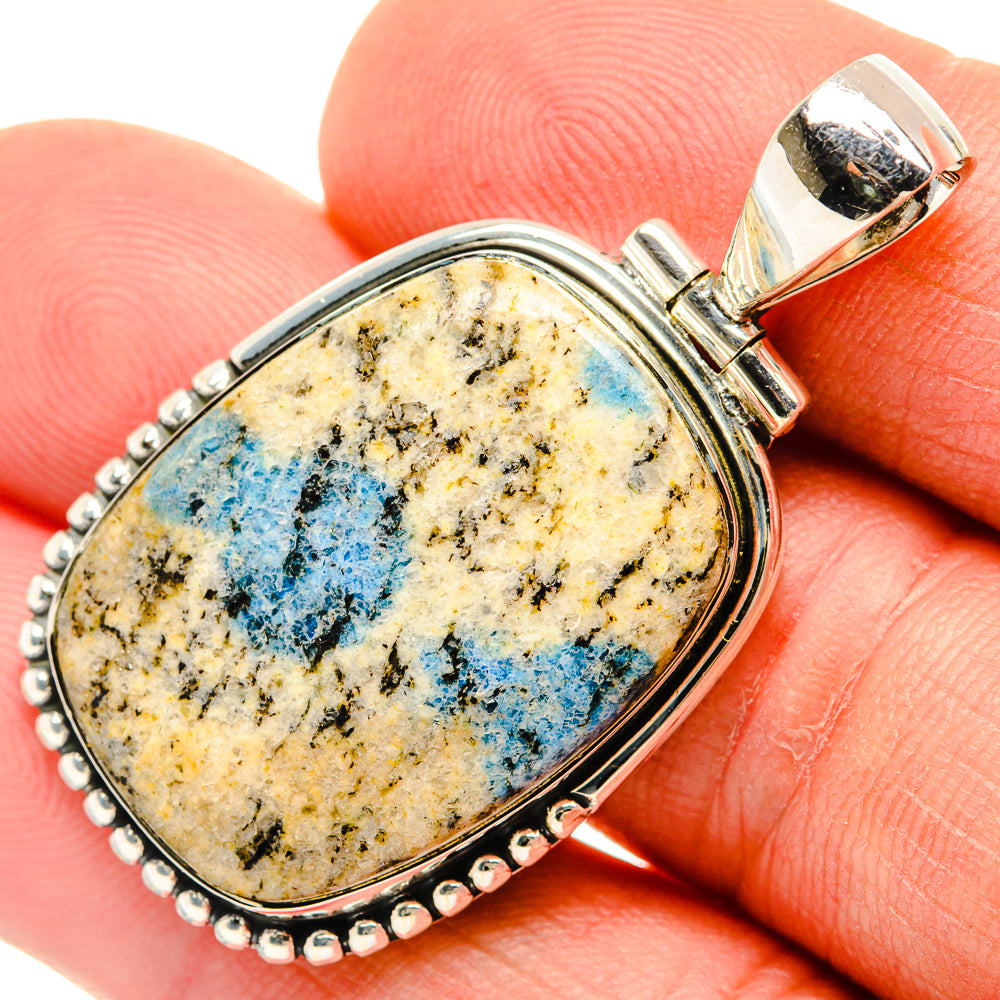 K2 Blue Azurite Pendants handcrafted by Anasilvercos - PD30795