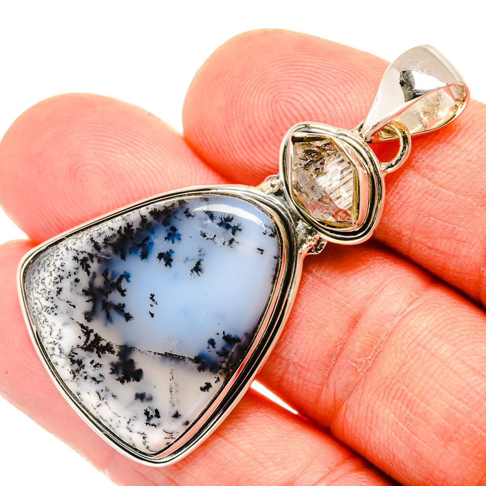 Dendritic Opal Pendants handcrafted by Anasilvercos - PD30797