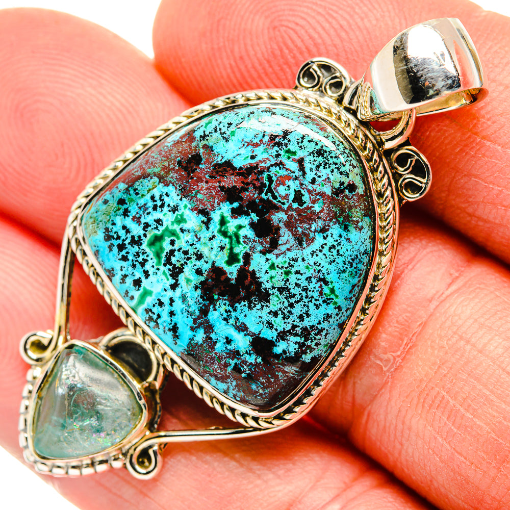 Shattuckite Pendants handcrafted by Anasilvercos - PD30798