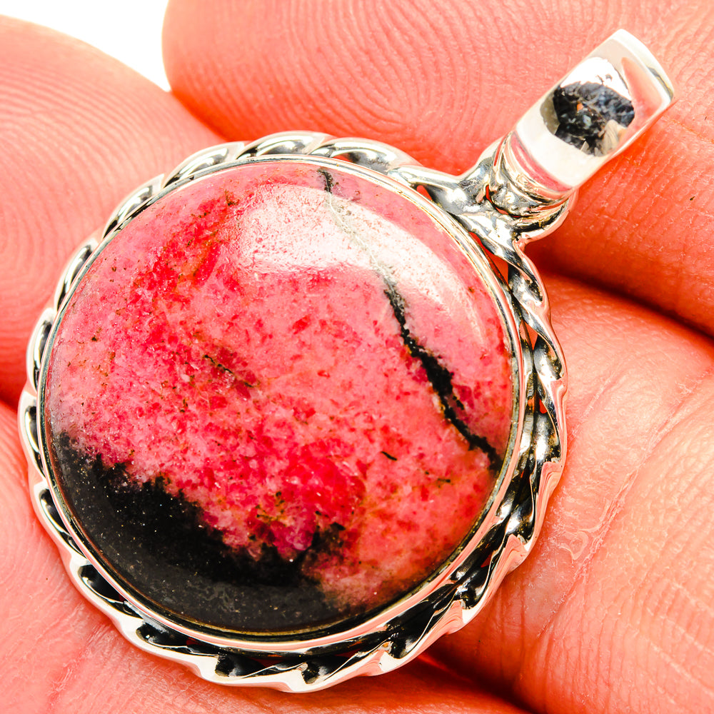 Rhodonite Pendants handcrafted by Anasilvercos - PD30810