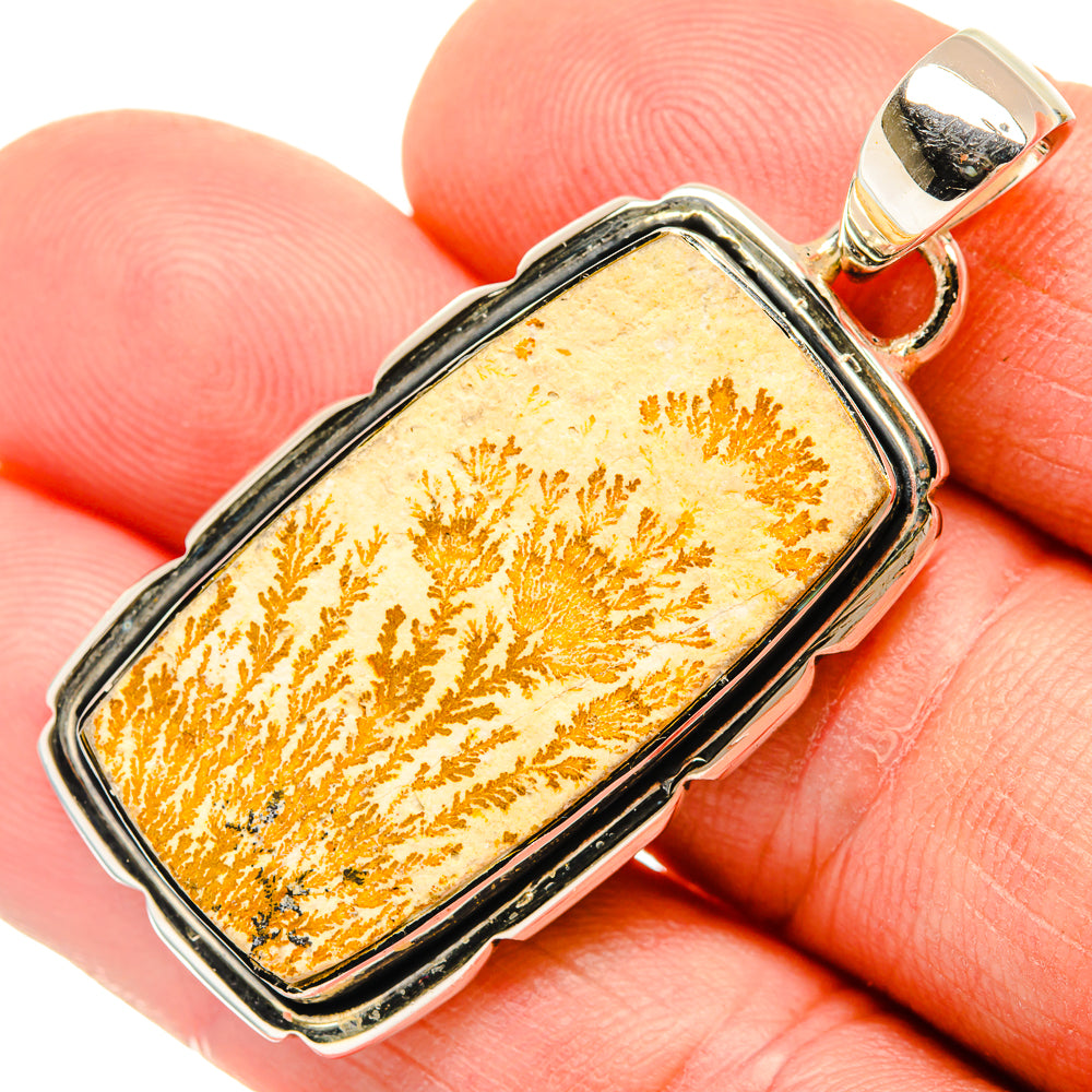 Germany Psilomelane Dendrite Pendants handcrafted by Anasilvercos - PD30813