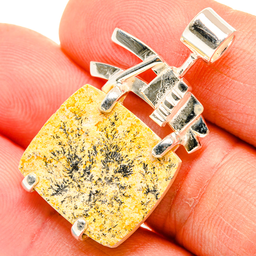 Germany Psilomelane Dendrite Pendants handcrafted by Anasilvercos - PD30833