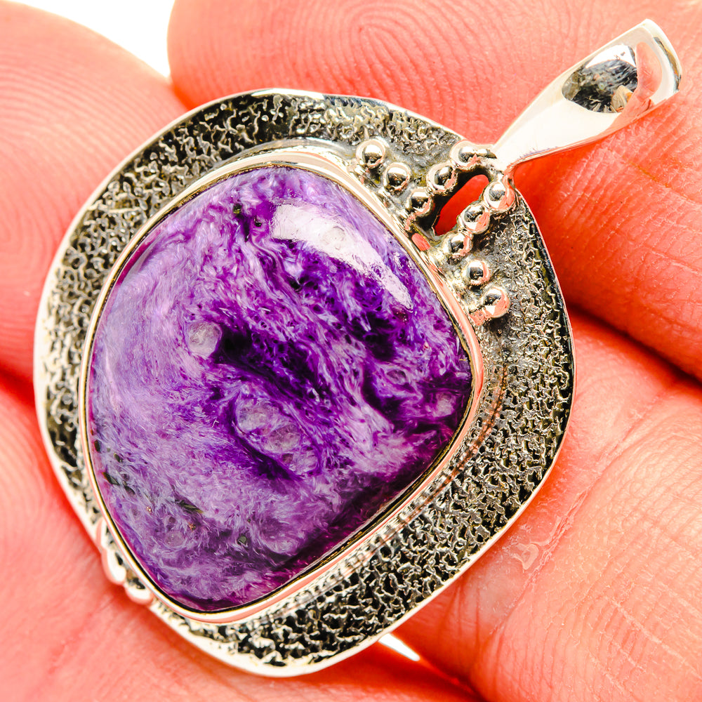 Charoite Pendants handcrafted by Anasilvercos - PD30852