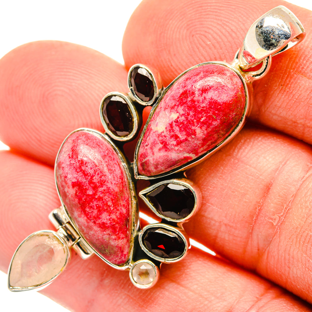 Thulite Pendants handcrafted by Anasilvercos - PD30861