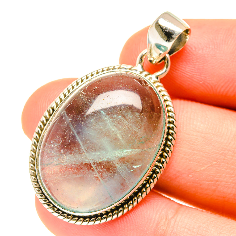 Blue Fluorite Pendants handcrafted by Anasilvercos - PD3087