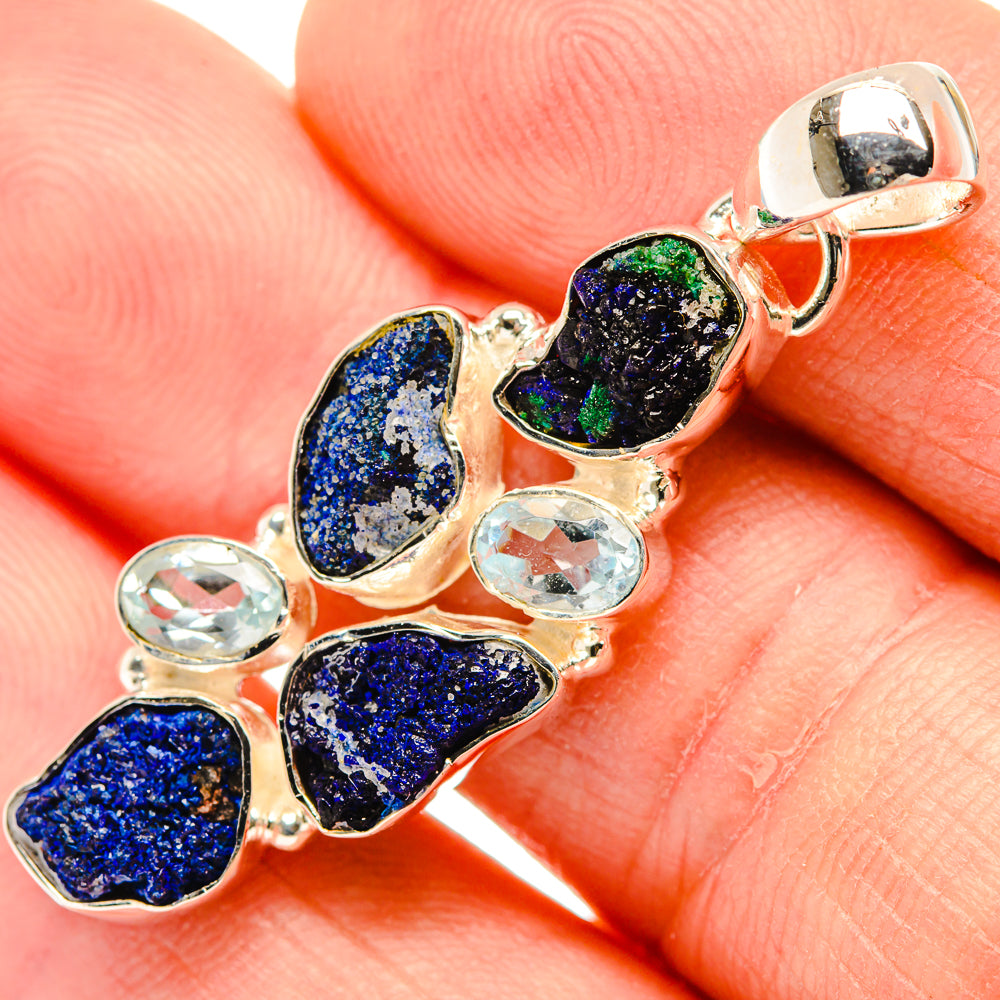 Azurite Pendants handcrafted by Anasilvercos - PD30871