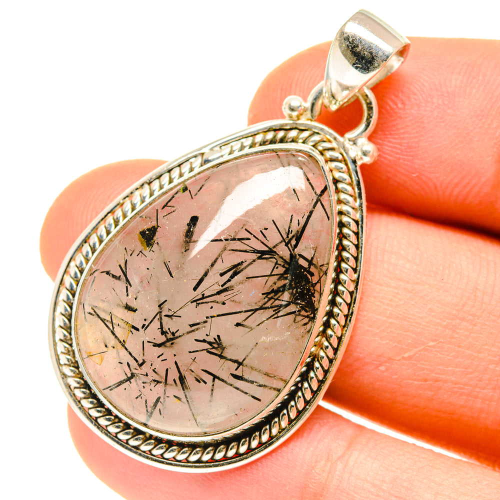 Tourmalinated Quartz Pendants handcrafted by Anasilvercos - PD3089