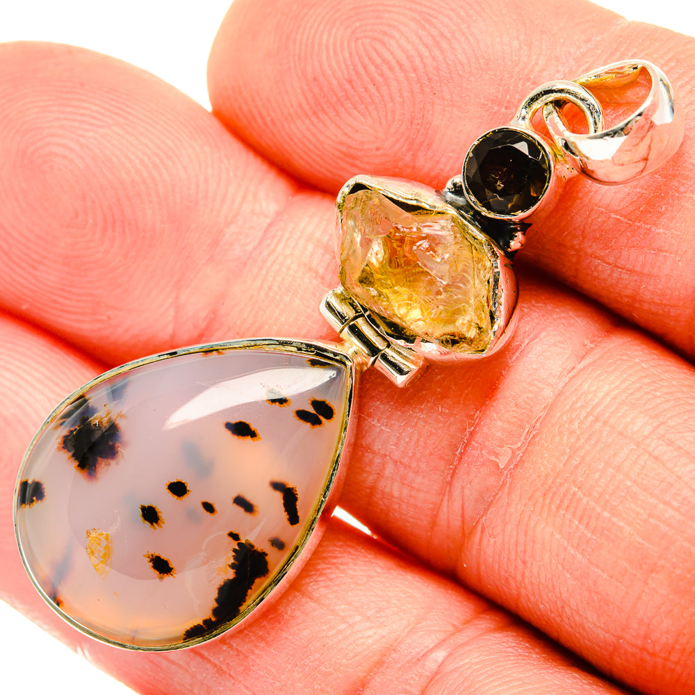 Montana Agate Pendants handcrafted by Anasilvercos - PD30893