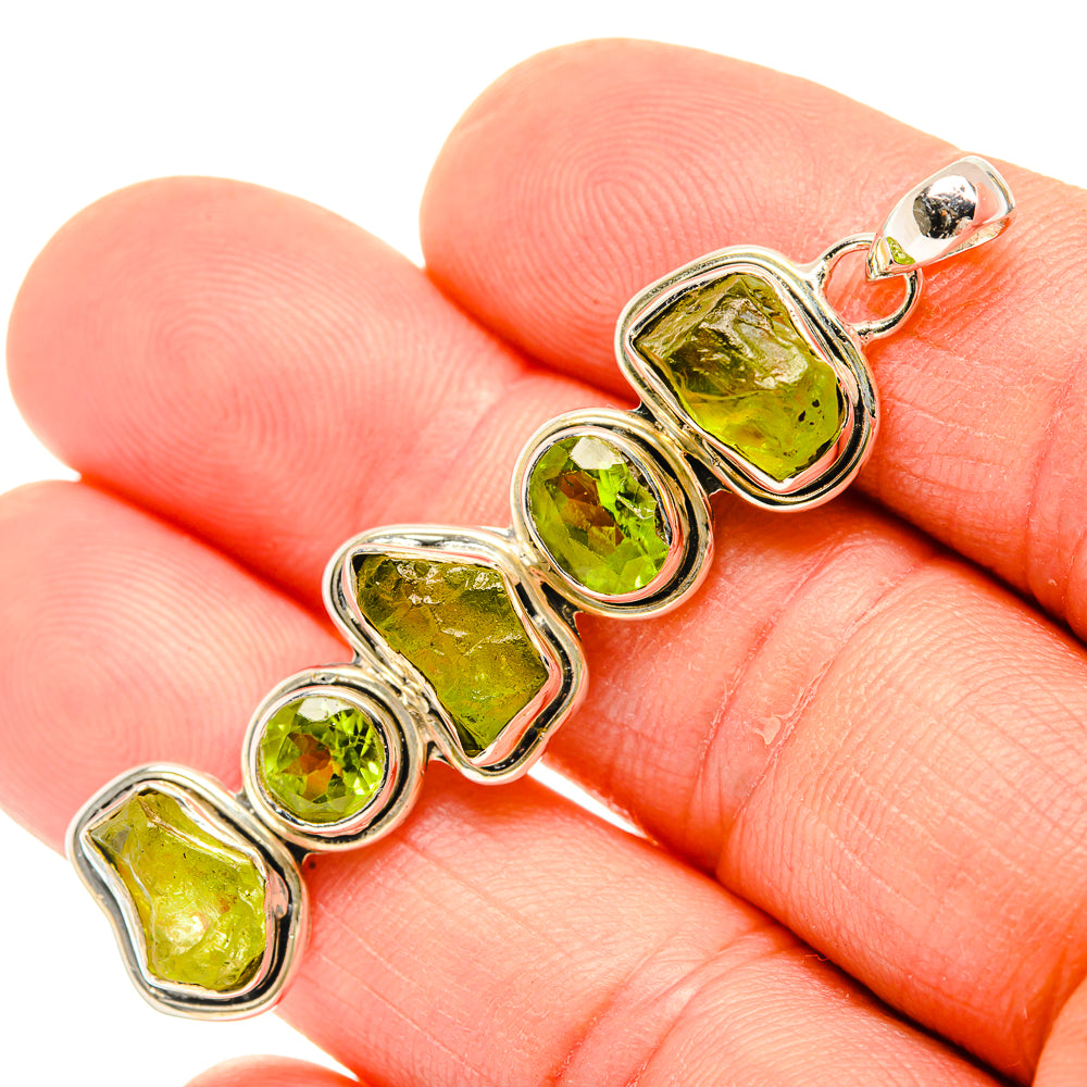 Peridot Pendants handcrafted by Anasilvercos - PD30906