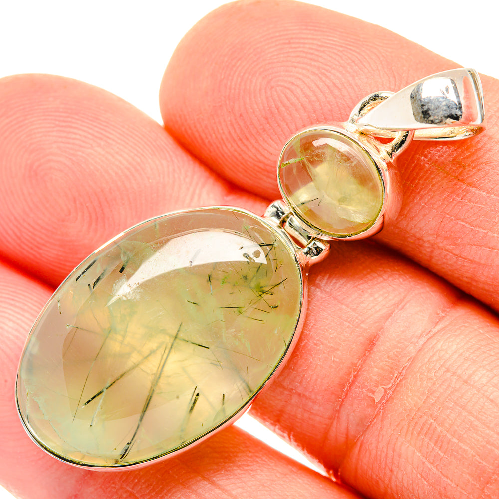 Prehnite Pendants handcrafted by Anasilvercos - PD30910