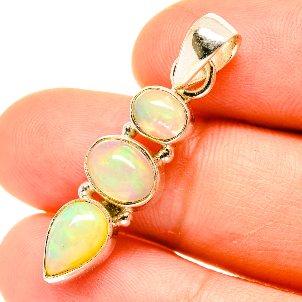 Ethiopian Opal Pendants handcrafted by Anasilvercos - PD3092