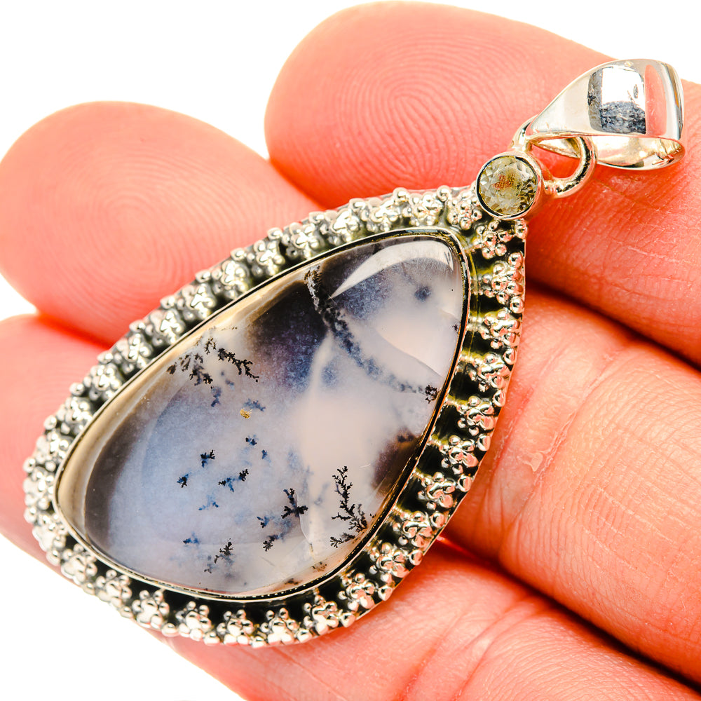 Dendritic Opal Pendants handcrafted by Anasilvercos - PD30926