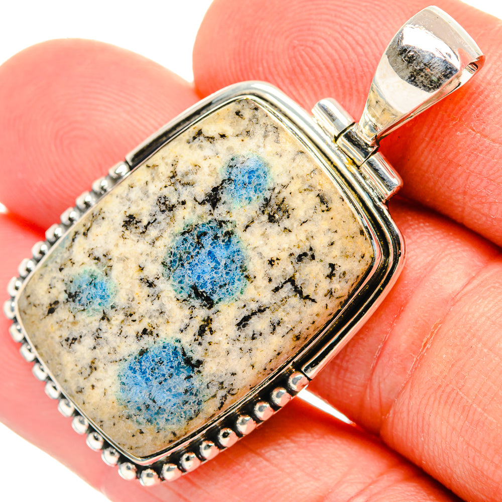 K2 Blue Azurite Pendants handcrafted by Anasilvercos - PD30938
