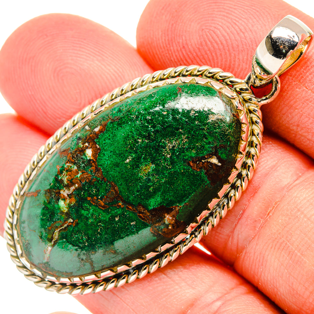 Malachite Pendants handcrafted by Anasilvercos - PD30941